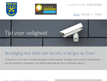 Tablet Screenshot of multisafesecurity.nl